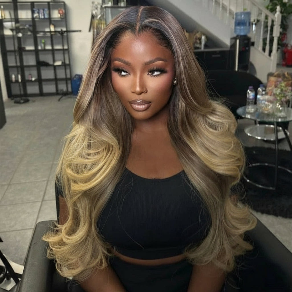 Ombre Brown Blonde Highlights