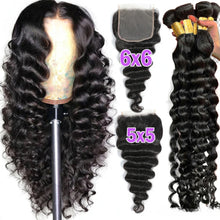 38 40 Inch Loose Deep Wave Human Hair Bundles