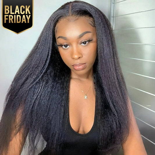 Kinky Straight Glueless Wigs