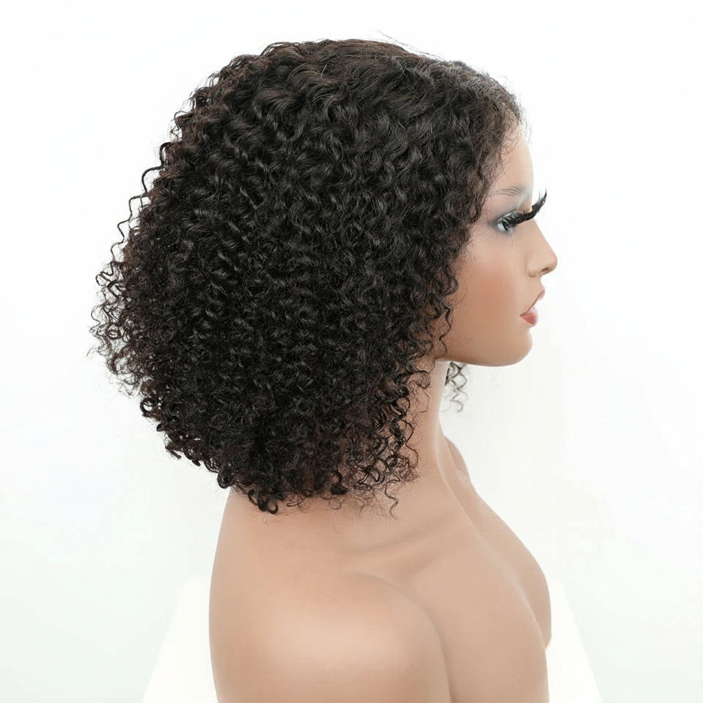 Indian Kinky Curly Short Bob 7x5