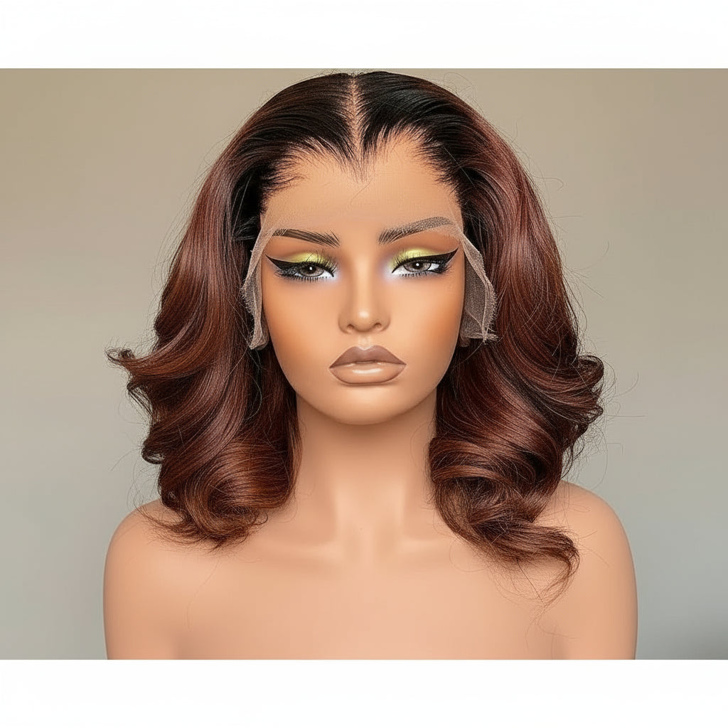 Dark Brown Ombre 1b 4 Colored Loose Wave