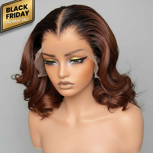 Dark Brown Ombre 1b 4 Colored Loose Wave