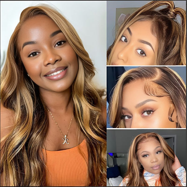 Blonde Highlight Body Wave - NJAI - NA HAIR