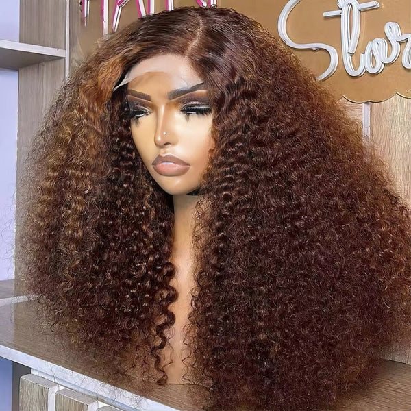 Chocolate Brown Curly Deep Wave - NJAI - NA HAIR